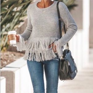 VICI Dolls Fringe Boho Sweater